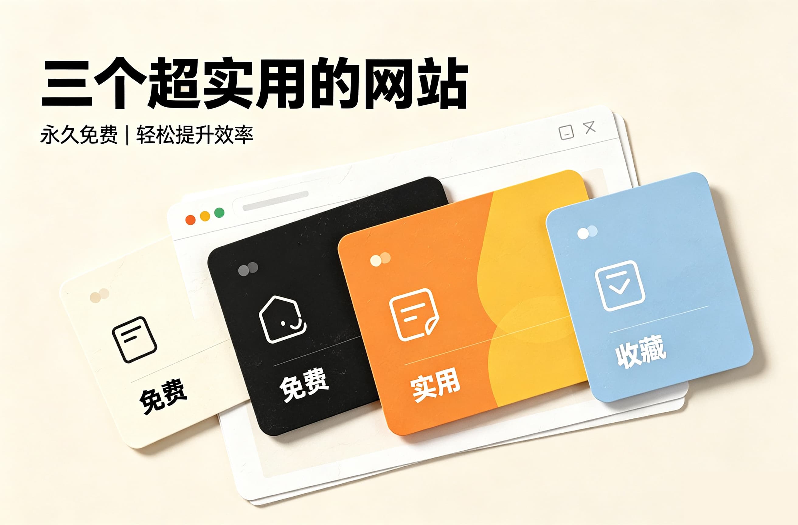 三个超实用的网站，永久免费